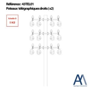 Poteaux télégraphiques droits