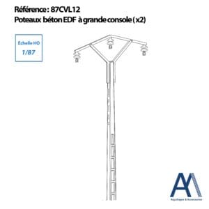 Poteaux EDF à grande console
